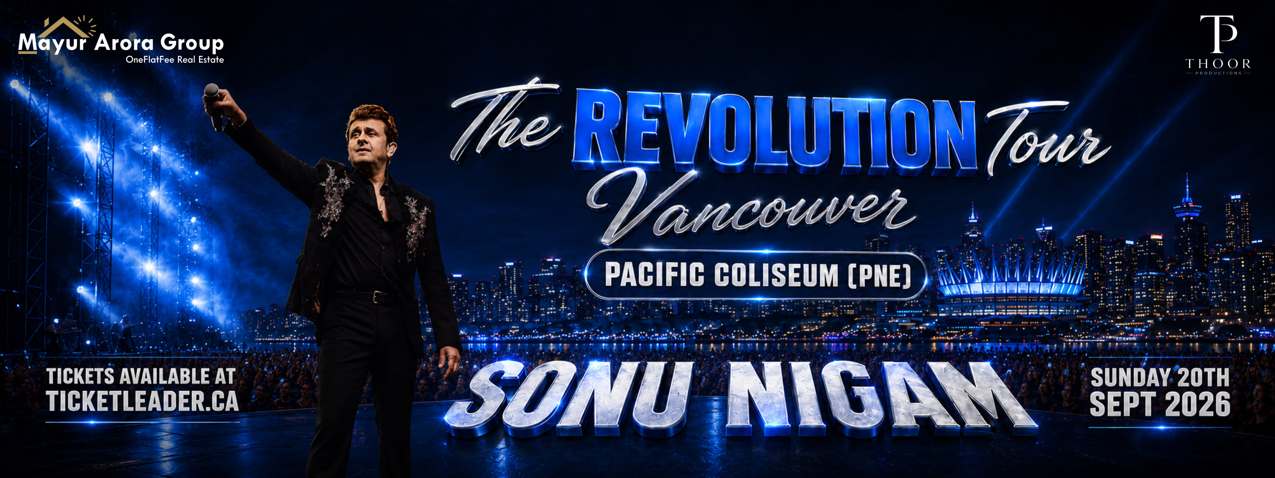 Sonu Nigam Live in Vancouver 2026: Concert Details and Tickets