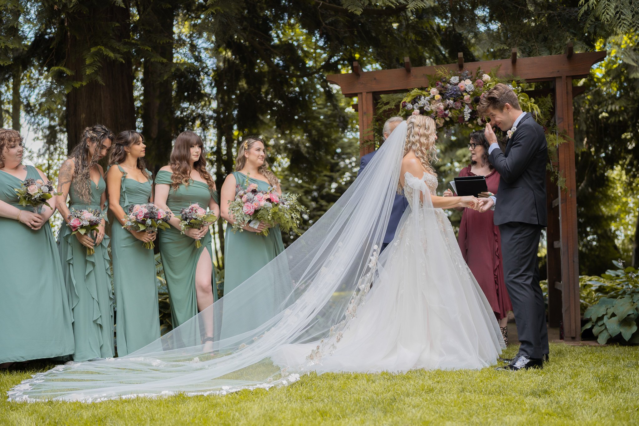 Lexy and Scott: A Romantic Spring Legacy at Evergreen Gardens Wedding Photo 8