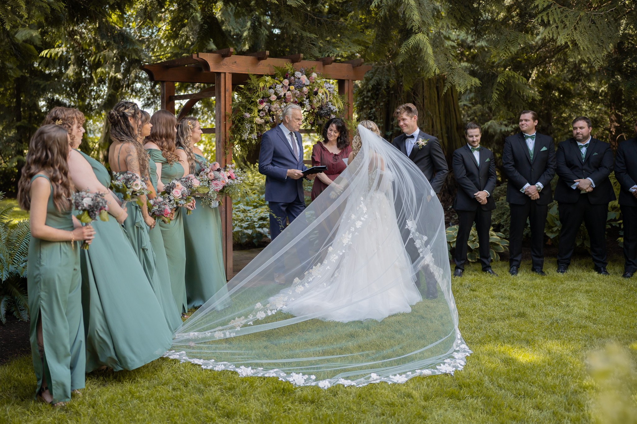 Lexy and Scott: A Romantic Spring Legacy at Evergreen Gardens Wedding Photo 9