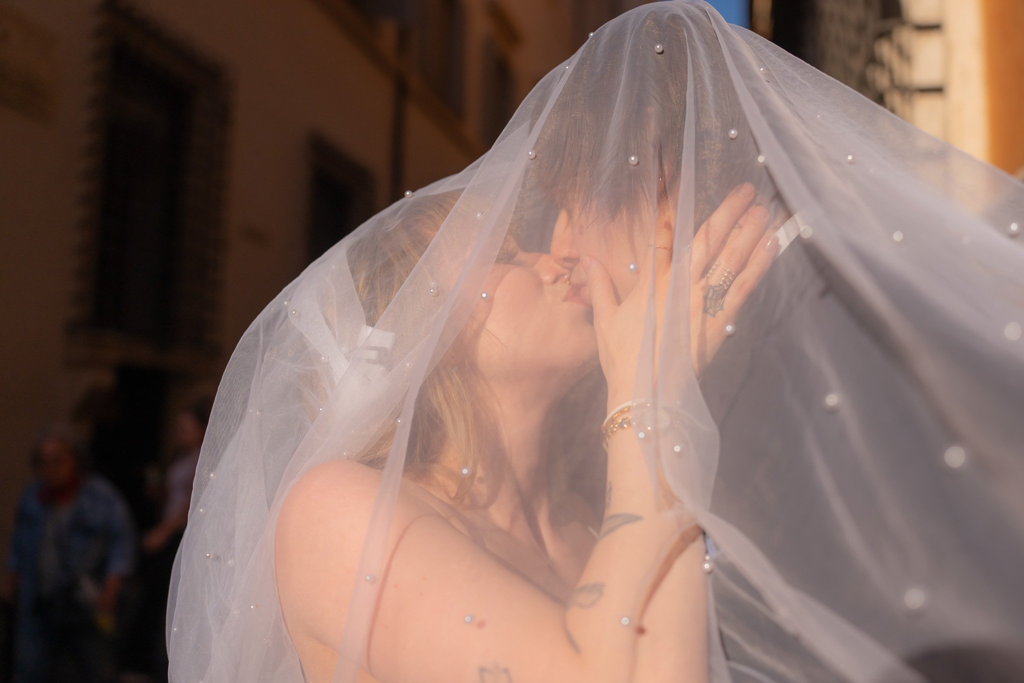 Natalie and Tristin: A Cinematic Roman Elopement Wedding Photo 14